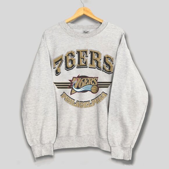 Vintage Philadelphia 76ers Basketball Sweatshirt, Retro NBA Shirt For Men Women - Picture 1 of 2